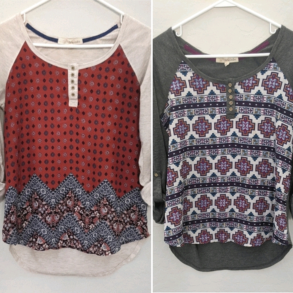 2 Rewind Tribal Blouses